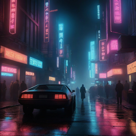 Cyberpunk scene