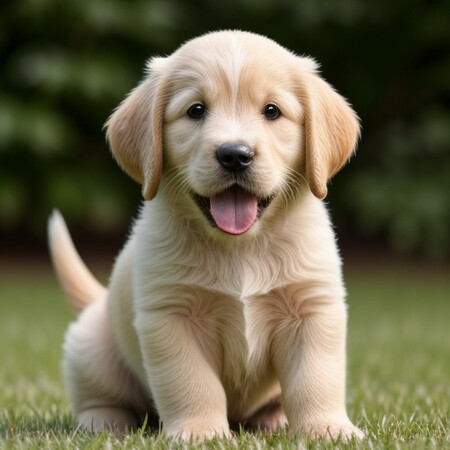 Puppy of retriever